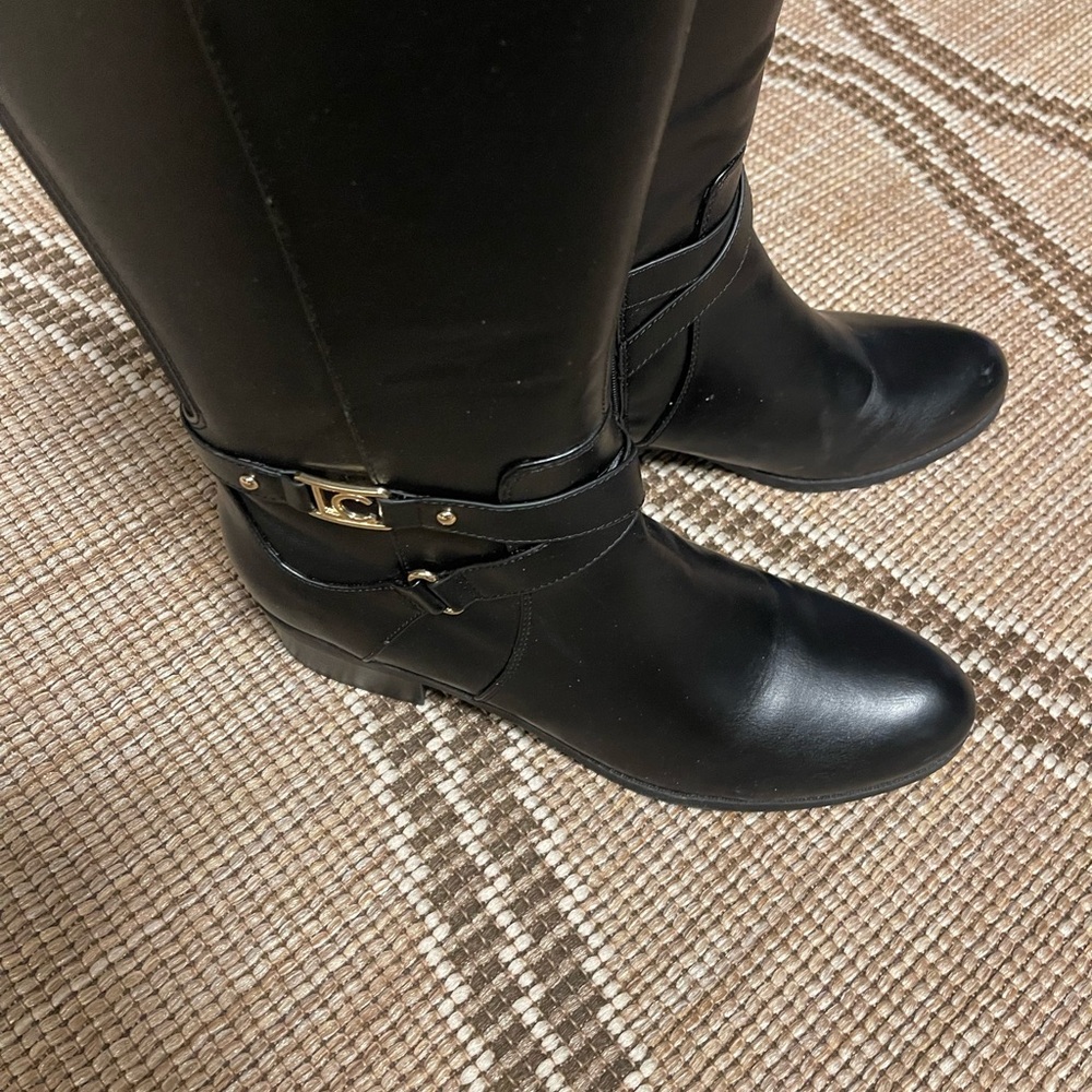 Liz Claiborne Black Leather Boots